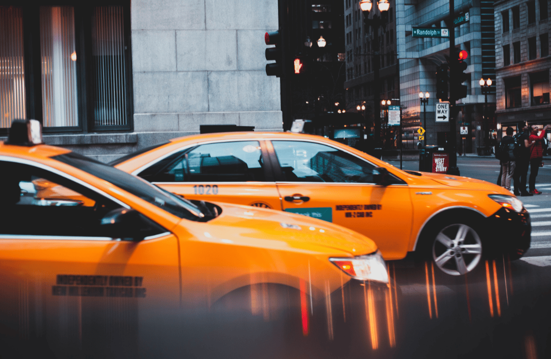 Taxi interior